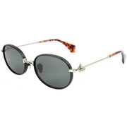 Vivienne Westwood Black Small Oval Sunglasses