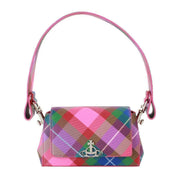 Vivienne Westwood Pink Saffiano Printed Hazel Small Handbag