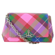 Vivienne Westwood Pink Saffiano Printed Hazel Small Handbag