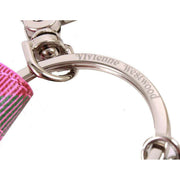 Vivienne Westwood Pink Saffiano Printed I Love Orb Keyring