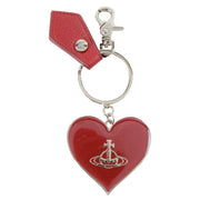 Vivienne Westwood Red Grain Mirror Heart Orb Keyring