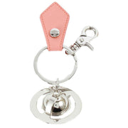 Vivienne Westwood Silver Saffiano 3D Orb Keyring