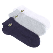 Lacoste Navy Sports 3 Pack Trainer Socks