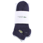 Lacoste Navy Sports 3 Pack Trainer Socks