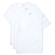 Lacoste White Crew Neck Slim 3 Pack T-Shirts