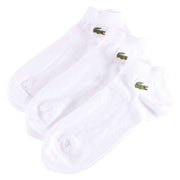 Lacoste White Sports 3 Pack Trainer Socks