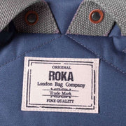 Roka Blue Finchley A Large Sustainable Canvas Backpack