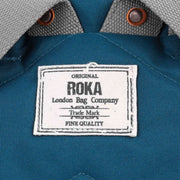 Roka Blue Finchley A Large Sustainable Canvas Backpack