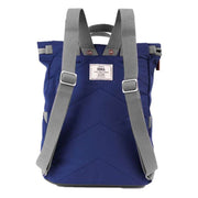 Roka Blue Finchley A Large Sustainable Canvas Backpack