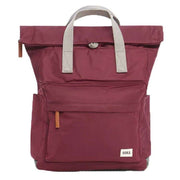 Roka Burgundy Canfield B Medium Sustainable Nylon Backpack