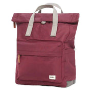 Roka Burgundy Canfield B Medium Sustainable Nylon Backpack