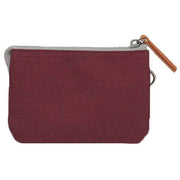 Roka Burgundy Carnaby Small Sustainable Canvas Wallet