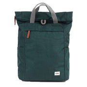 Roka Green Finchley A Medium Sustainable Canvas Backpack