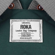 Roka Green Finchley A Medium Sustainable Canvas Backpack