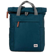 Roka Green Finchley A Small Sustainable Canvas Backpack