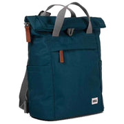 Roka Green Finchley A Small Sustainable Canvas Backpack