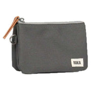 Roka Grey Carnaby Medium Sustainable Canvas Wallet