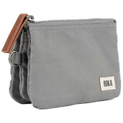 Roka Grey Carnaby Small Sustainable Canvas Wallet