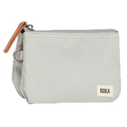 Roka Grey Carnaby Small Sustainable Canvas Wallet