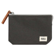 Roka Grey Carnaby Small Sustainable Canvas Wallet