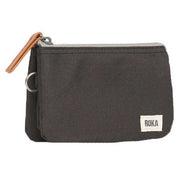 Roka Grey Carnaby Small Sustainable Canvas Wallet