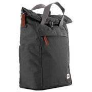 Roka Grey Finchley A Small Sustainable Canvas Backpack