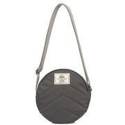 Roka Grey Paddington B Small Sustainable Canvas Crossbody Bag