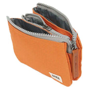 Roka Orange Carnaby Small Sustainable Canvas Wallet