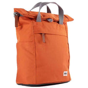 Roka Orange Finchley A Small Sustainable Canvas Backpack