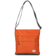 Roka Orange Kennington B Medium Sustainable Nylon Cross Body Bag