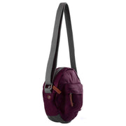 Roka Purple Paddington B Small Sustainable Nylon Crossbody Bag