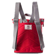 Roka Red Finchley A Medium Sustainable Canvas Backpack