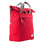 Roka Red Finchley A Medium Sustainable Canvas Backpack