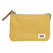 Roka Yellow Carnaby Small Sustainable Canvas Wallet