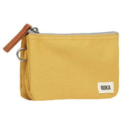 Roka Yellow Carnaby Small Sustainable Canvas Wallet