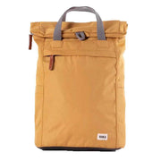 Roka Yellow Finchley A Medium Sustainable Canvas Backpack