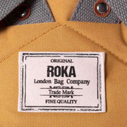 Roka Yellow Finchley A Medium Sustainable Canvas Backpack