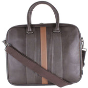 Ted Baker Brown Nevver Striped Document Bag